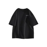 [Heavyweight 100% cotton] Черный (Mb Белый Логотип на груди)