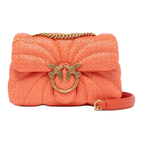 PINKO Love Bag Puff Полипропиленовое волокно Сумка через плечо Мини Женская Апельсин