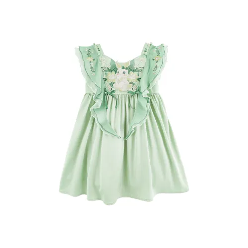 YOEHYAUL Платье SS25 Зеленый Детское 3-7 лет