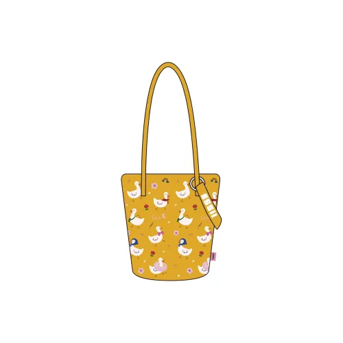 Perfect Styles Diagonal Кукуруза Короткий плюшевый плечевой сумка среднего размера женский желтый