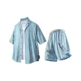 Комплект одежды (Топ в цвете Glacier Blue + Штаны в цвете Glacier Blue)