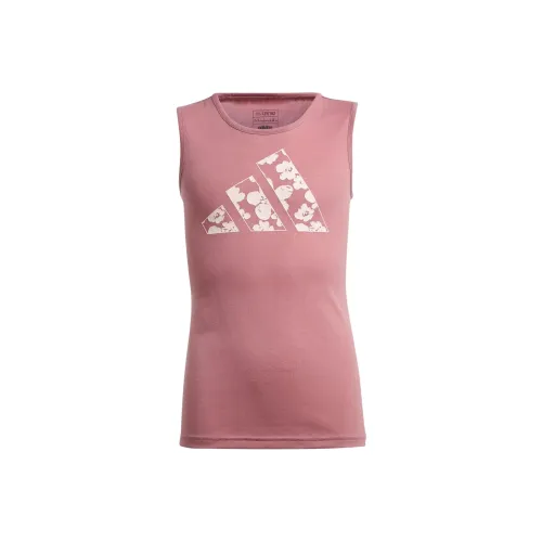 Adidas JG TR ES PRI TK Майка Темно-красный Детский