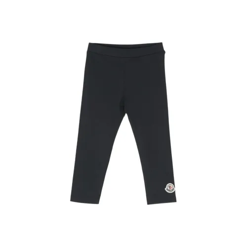 Брюки Moncler для младенцев и малышей черного цвета