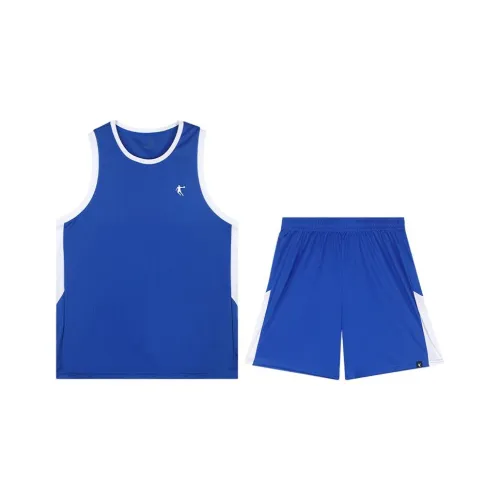 QIAODAN Баскетбольный костюм мужской Kirin Каменный синий Джордан-белый