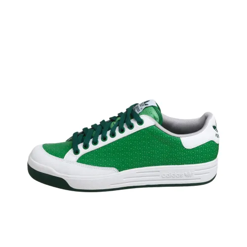 Adidas Originals Rod Laver Slip Resistant Abrasion Resistant Низкие Кроссовки для скейтбординга Унисекс Зеленый Белый