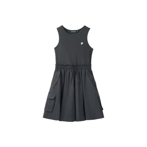 FILA FUSION Без рукавов Платье Женское Асфальт Серый CC