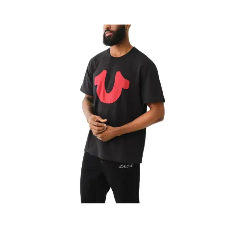 TRUE RELIGION T Рубашка Мужская Черная