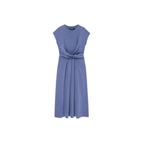Desigual Blue Женские Короткие Платья с Рукавами