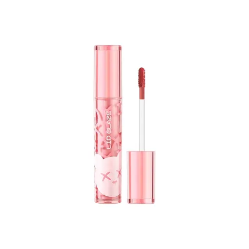 Baxi Персиково-розовый Медвежонок Вода Свет LIP GLOSS Глянцевый Легкий для Смесь Натуральный Длинный Долговечный Нет TRANSFER Увлажняющий