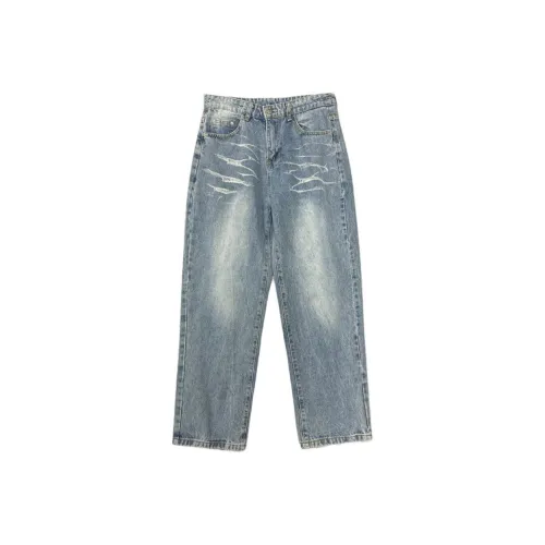 TH FABRICATE Синие Женские Джинсы