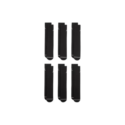 Джордан SS25 Высокие Носки Унисекс 6 Пачек Черные