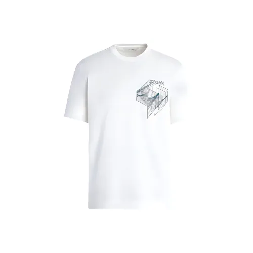 Ermenegildo Zegna Белые Мужские T-рубашки