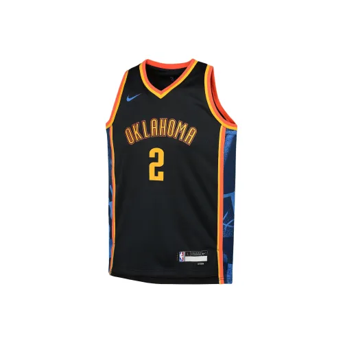 Nike x NBA Майка Dri-Fit Oklahoma City Thunder FW24 Черная Подростки