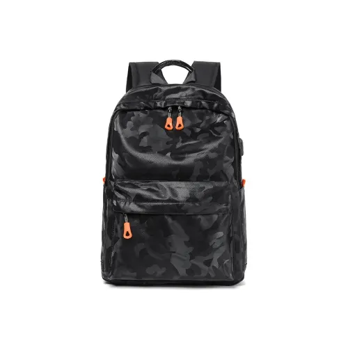 Three Ducklings Oxford Рюкзак Мужской Черный Серый