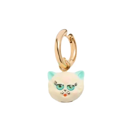 Valentino Нейлон Металл Серьги Женские Золотой