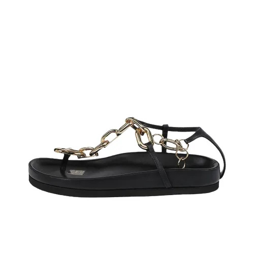 Paco Rabanne XL Link One Strap Sandals Women's Gold