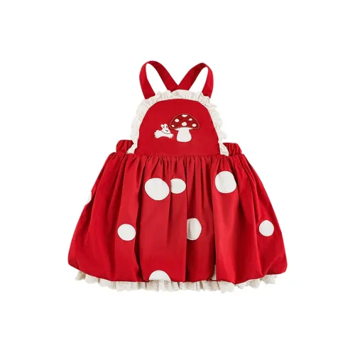 YOEHYAUL Платье красное для детей 3-7 лет