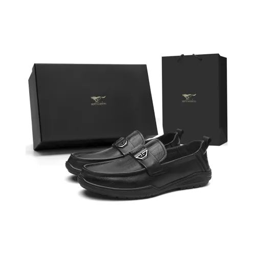 SEPTWOLVES Лоферы Черный Стандартный Размер Кожаная Обувь Мужская