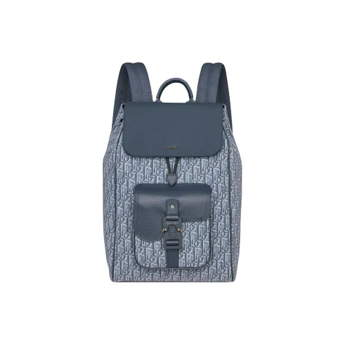 DIOR Хлопок Рюкзак Мужской Синий