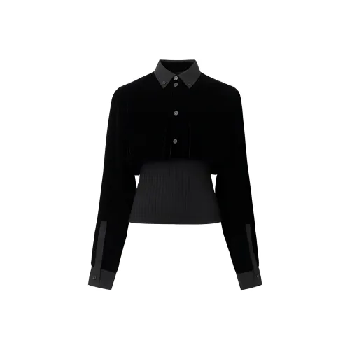 Burberry FW22 Рубашка Женская Черная