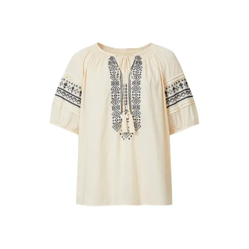 Hopeshow Экрю 004 Женские Рубашки