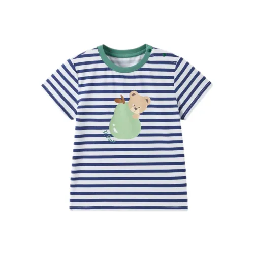 PAW IN PAW Cartoon Bear 5A Антибактериальный T Рубашка Темно-синий Children Возраст 3-7 лет