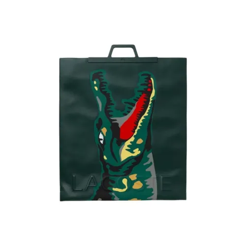 LACOSTE Кожа Тоут Сумка Сумка для покупок Сумка на плечо Сумка Большая Унисекс Зеленая