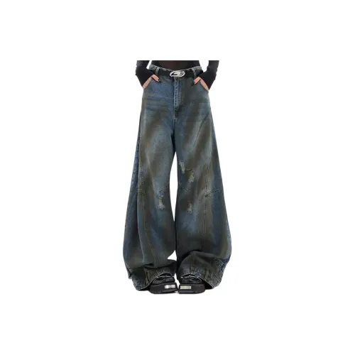 GOSNACE Джинсы Унисекс Синий Оттенок