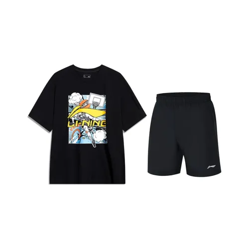 Лайнер Повседневная Спортивная Одежда Унисекс Черный