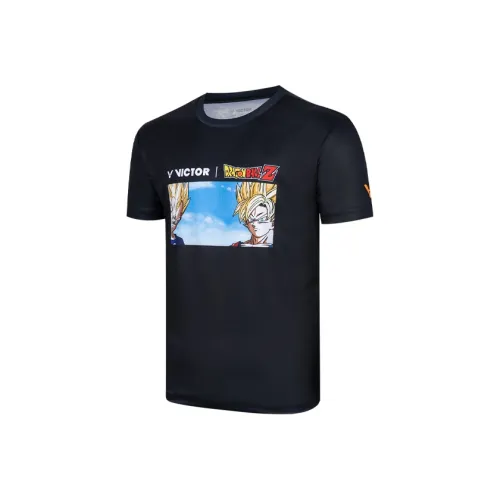 Victor x Dragon Ball Коллаборация Футболка Унисекс Черная