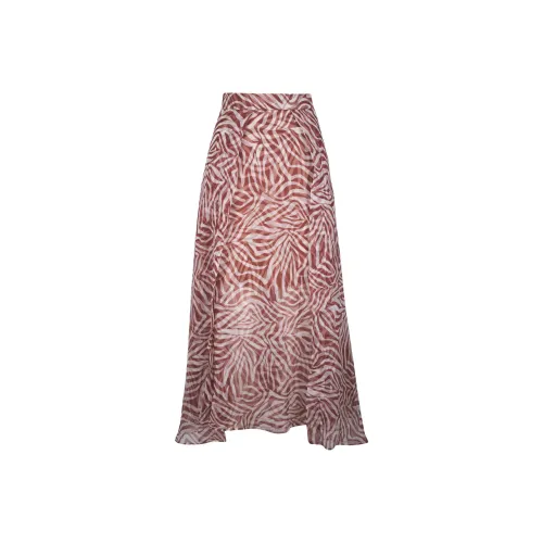 Brunello Cucinelli Красный Женские Повседневные Длинные Юбки