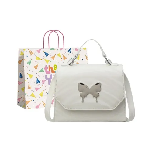 Three Ducklings ПУ (полиуретан) Рюкзак Стандартный Женский Экрю Серебристый Черный