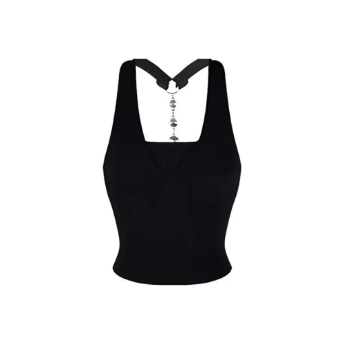 MIMOSA CHUR Черные Женские Майки