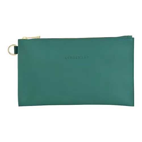 LONGCHAMP Le Foulonné Коровья кожа Клатч Женские Зеленый