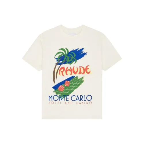 Rhude Винтажная белая унисекс футболка