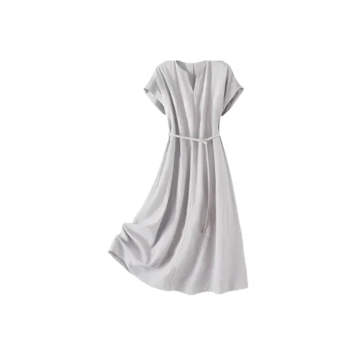 IHIMI Короткий рукав Платье Женское