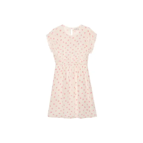 COACH Короткий рукав Платье Женское Розовое