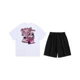 Комплект (Белая футболка + Черные шорты)