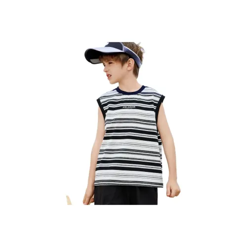 Ask T Рубашка Черно-белые полосы Детская
