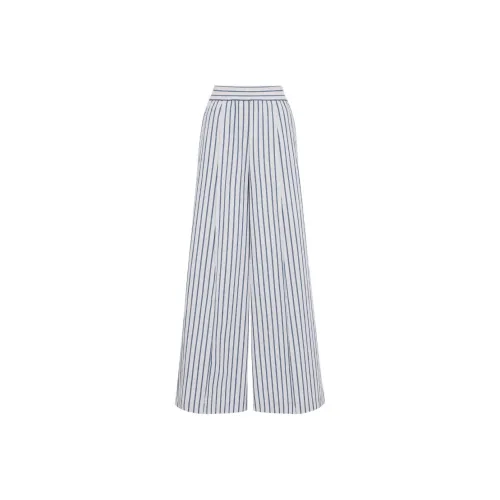 Brunello Cucinelli Экрю Женские Повседневные Брюки
