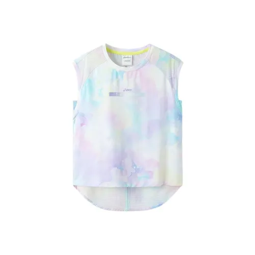 Asics Майка Sports Performance Фиолетовый Цветочный Дизайн Цвет Дети Возраст 3-7 Лет