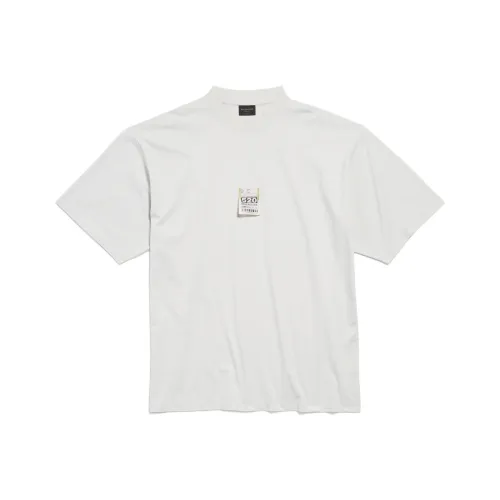 Balenciaga SS25 T-рубашка Средний размер Форма Мужская Белая