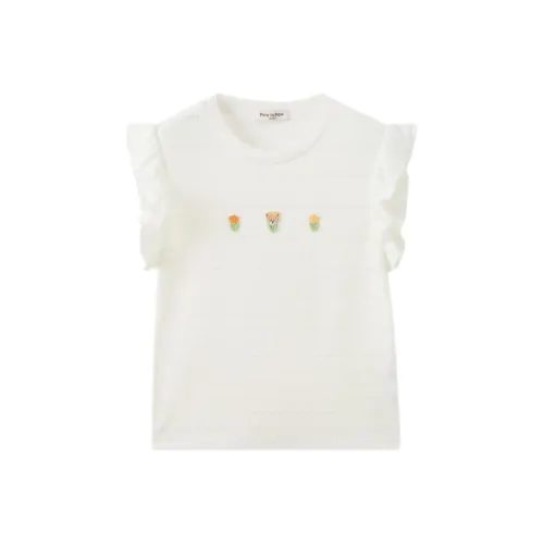 PAW IN PAW Cartoon Bear Свободный крой Короткий рукав Т-рубашки SS25 Сливочный для детей 3-7 лет