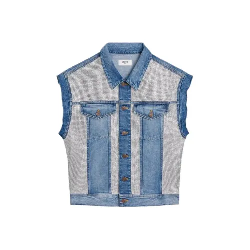 CELINE Синий Мужской Джинсовые Куртки