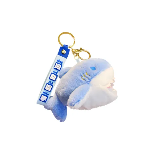 JIUJI Кукла Акула с зубами плюшевая подвеска 12 см высота