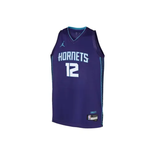NBA Charlotte Hornets Келли Оубре Джуниор Майка Топ на бретелях Jordan Statement Фиолетовый Детский