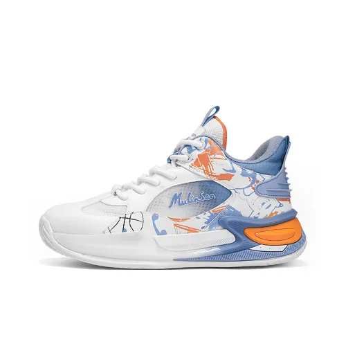 Mulinsen Амортизация и Дышащий Высокий Топ Винтажные Баскетбольные Кроссовки Мужские