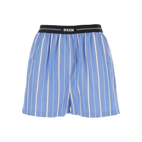 MSGM Синие Женские Повседневные Шорты