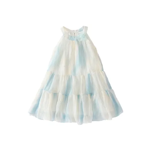 Mami Macca Платье Зеленый Children Возраст 3-7 лет