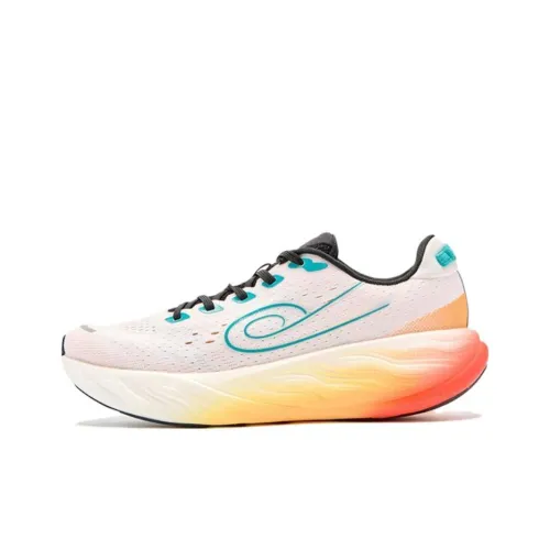 QIAODAN Chi Pro Slip Устойчивый к истиранию Низкий Топ Повседневный Кроссовки для бега Мужские Белый Оранжевый